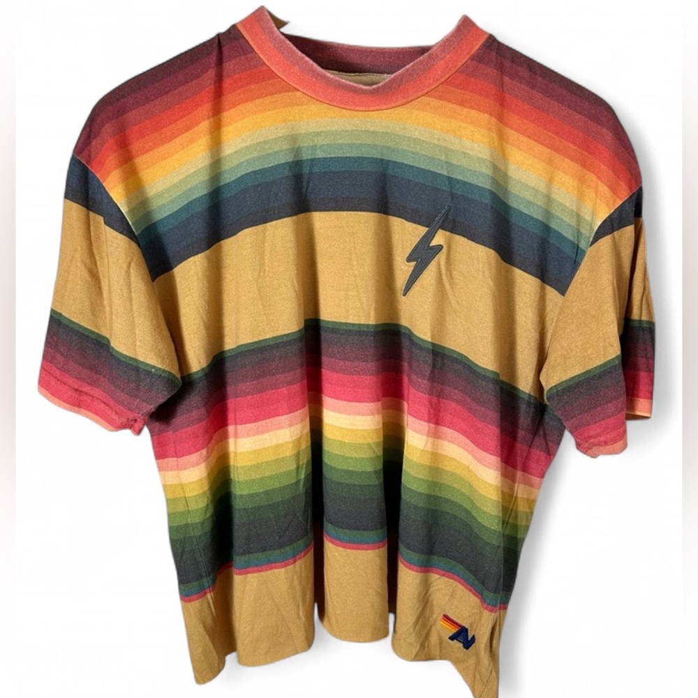Aviator Nation Serape Striped Bolt Tee - Picture 2 of 4